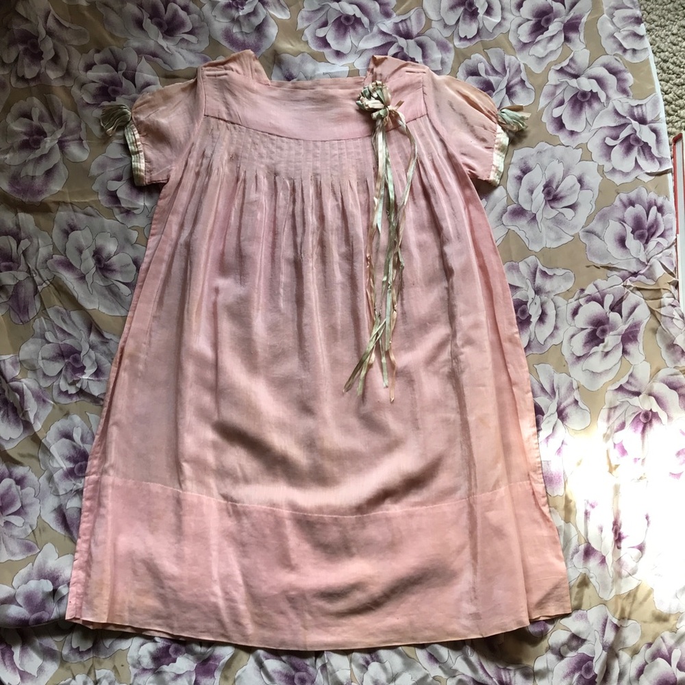 Vintage Victorian silk Bridesmaids Dress